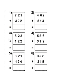 Addition für Kinder - Arbeitsblatt 86