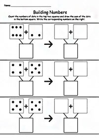 Einfache Addition für Kinder - Arbeitsblatt 77