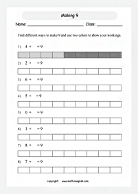 Einfache Addition für Kinder - Arbeitsblatt 93