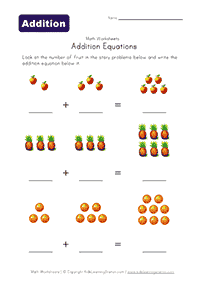 Einfache Math für Kinder - Arbeitsblatt 102