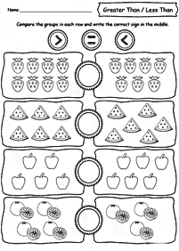 Einfache Math für Kinder - Arbeitsblatt 105