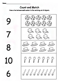 Einfache Math für Kinder - Arbeitsblatt 106