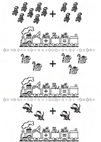 Einfache Math für Kinder - Arbeitsblatt 11