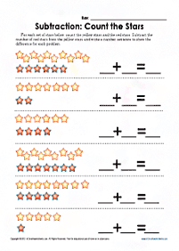 Einfache Math für Kinder - Arbeitsblatt 114