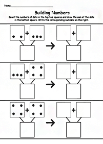 Einfache Math für Kinder - Arbeitsblatt 115