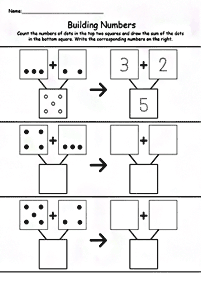 Einfache Math für Kinder - Arbeitsblatt 12