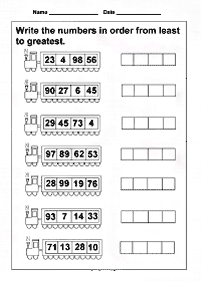 Einfache Math für Kinder - Arbeitsblatt 130