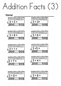 Einfache Math für Kinder - Arbeitsblatt 144