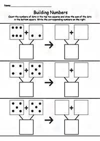 Einfache Math für Kinder - Arbeitsblatt 160