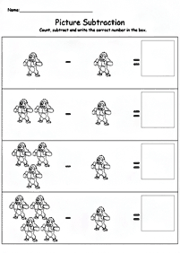 Einfache Math für Kinder - Arbeitsblatt 162