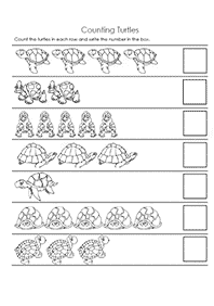 Einfache Math für Kinder - Arbeitsblatt 19