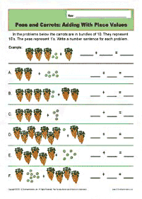 Einfache Math für Kinder - Arbeitsblatt 76