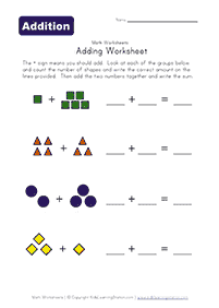 Einfache Math für Kinder - Arbeitsblatt 79