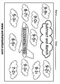 Einfache Math für Kinder - Arbeitsblatt 90