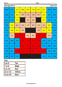 Farbe nach Zahlen - Malvorlage 109