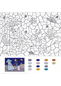 Farbe nach Zahlen - Malvorlage 152