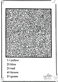 Farbe nach Zahlen - Malvorlage 172