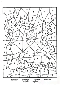 Farbe nach Zahlen - Malvorlage 175