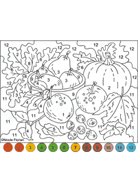 Farbe nach Zahlen - Malvorlage 176