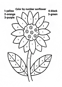 Farbe nach Zahlen - Malvorlage 50