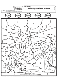 Farbe nach Zahlen - Malvorlage 52