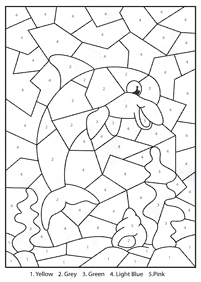 Farbe nach Zahlen - Malvorlage 59