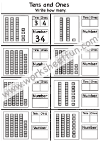 Zählen Arbeitsblätter - Arbeitsblatt 155