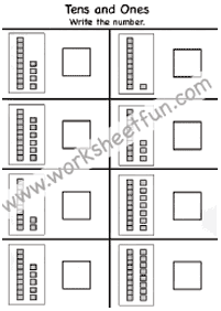 Zählen Arbeitsblätter - Arbeitsblatt 163