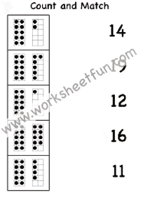 Zählen Arbeitsblätter - Arbeitsblatt 167