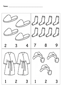 Zählen Arbeitsblätter - Arbeitsblatt 19