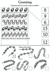 Zählen Arbeitsblätter - Arbeitsblatt 28