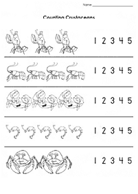 Zählen Arbeitsblätter - Arbeitsblatt 30