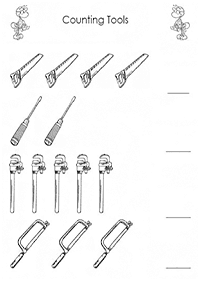 Zählen Arbeitsblätter - Arbeitsblatt 58