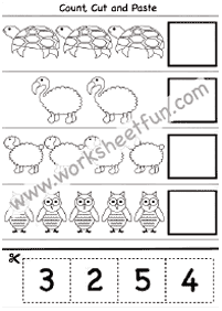 Zählen Arbeitsblätter - Arbeitsblatt 59