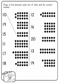 Zählen Arbeitsblätter - Arbeitsblatt 64