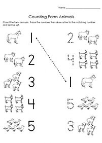 Zählen Arbeitsblätter - Arbeitsblatt 9