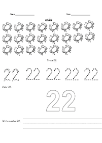 Zahlen größer als zehn - Arbeitsblatt 12