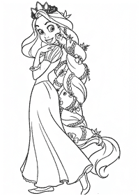 Rapunzel (Tangled) Malvorlagen - Seite 6