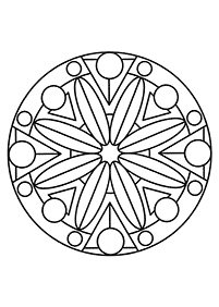 Einfache Mandalas Malvorlagen - Seite 29