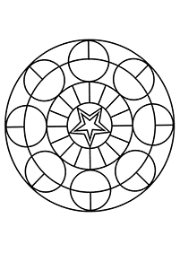 Einfache Mandalas Malvorlagen - Seite 31