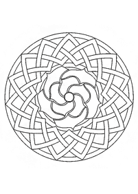 Einfache Mandalas Malvorlagen - Seite 36