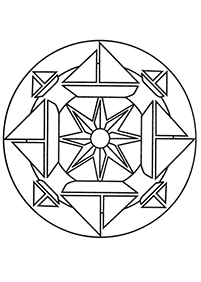 Einfache Mandalas Malvorlagen - Seite 37