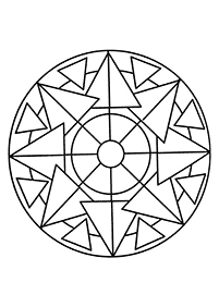 Einfache Mandalas Malvorlagen - Seite 41