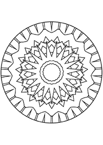 Einfache Mandalas Malvorlagen - Seite 48