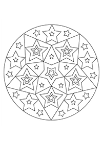 Einfache Mandalas Malvorlagen - Seite 51