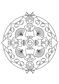 Einfache Mandalas Malvorlagen - Seite 59