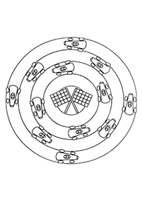 Einfache Mandalas Malvorlagen - Seite 81