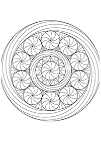 Mandalas Malvorlagen - Seite 105