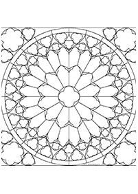 Mandalas Malvorlagen - Seite 107