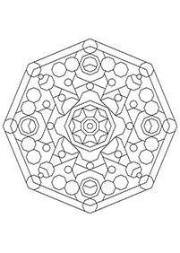 Mandalas Malvorlagen - Seite 34